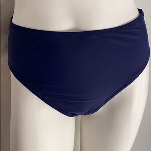 Relleciga navy blue high waist bikini bottom L